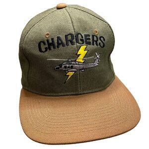 Vintage Charger HS-14 Military Helicopter Snapback Hat